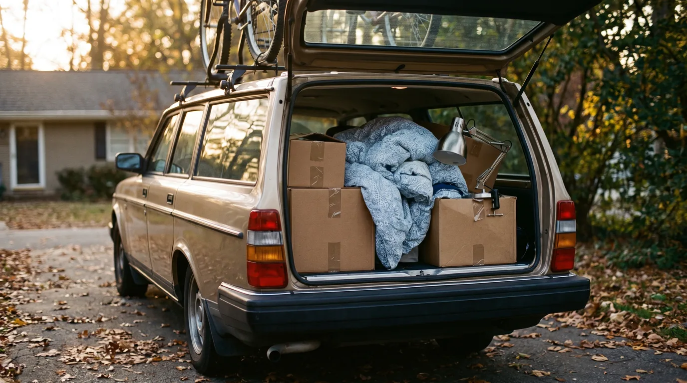 A car loaded for a college move, the expense a court can allocate between divorced Illinois parents
